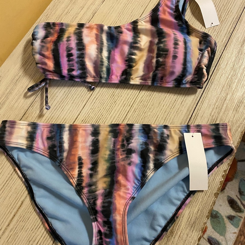 Salt + Cove Vibrant Tie-Dye Bikini Set